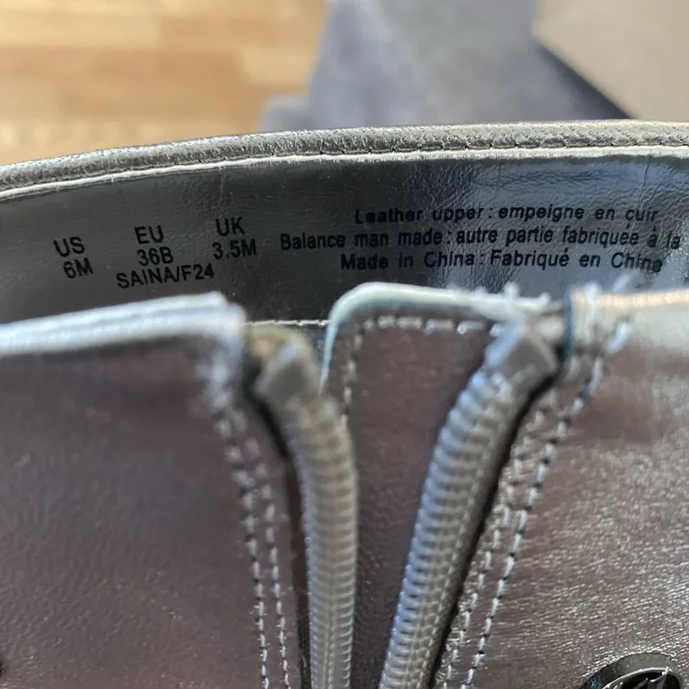 KARL LAGERFELD PARIS Womens Saina Dress Boots Pewter Size 6M NWOB - Picture 11 of 12